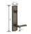 Emtek 450822MB Medium Bronze Sandcast Bronze Logan Tubular Style Dummy Entryset with Your Choice of Handle