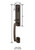 Emtek 450822MB Medium Bronze Sandcast Bronze Logan Tubular Style Dummy Entryset with Your Choice of Handle