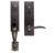 Emtek 450512MB Medium Bronze Sandcast Bronze Monolithic Tubular Style Dummy Entryset with Your Choice of Handle