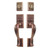 Emtek 453414-MB Medium Bronze Sandcast Bronze Rectangular Tubular Style Single Cylinder Grip by Grip Entryset 
