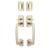 Emtek 455727-TWB Tumbled White Bronze Sandcast Bronze Ridgemont Tubular Style Dummy Grip by Grip Entryset