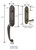 Emtek 470222FB Flat Black Lost Wax Cast Bronze Octagon Tubular Style Dummy Entryset with Your Choice of Handle