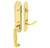 Emtek 4701US3 Lifetime Brass Ribbon & Reed Brass Tubular Style Dummy Entryset with Your Choice of Handle