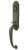 Emtek 474222-MB Medium Bronze Lost Wax Octagon Tubular Style Double Cylinder Grip by Grip Entryset 