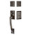 Emtek 4827US10B Oil Rubbed Bronze Modern Brass Ares Tubular Style Double Cylinder Entryset with your Choice of Handle