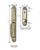 Emtek 4921US3 Lifetime Brass Imperial Brass Tubular Style Double Cylinder Entryset with Your Choice of Handle