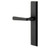 Emtek 5041FB Flat Black 2" x 10" Sandcast Rectangular Style Non-Keyed Dummy, Single Sided Narrow Sideplate Lockset