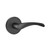 Emtek TRT-US19-PHD Satin Black Triton (Pair) Half Dummy Levers with Your Choice of Rosette