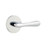 Emtek BA-US26-PHD Polished Chrome Basel (Pair) Half Dummy Levers with Your Choice of Rosette
