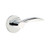 Emtek MC-US26-PHD Polished Chrome Mercury (Pair) Half Dummy Levers with Your Choice of Rosette