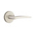 Emtek POS-US15-PHD Satin Nickel Poseidon (Pair) Half Dummy Levers with Your Choice of Rosette