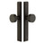 Emtek 5143MB Medium Bronze 1-1/2" x 11" Sandcast Rectangular Style Non-Keyed Passage Narrow Sideplate Lockset