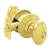 Emtek E-US15A-FD Pewter Egg Dummy Keyed Entry Knob with Your Choice of Rosette