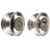 Emtek E-US14-FD Polished Nickel Egg Dummy Keyed Entry Knob with Your Choice of Rosette