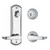 Kwikset 508KNL-26D Satin Chrome Single Point Interconnected Handleset with Kingston Lever