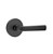 Emtek SIO-US19-PRIV Flat Black Sion Privacy Lever with Your Choice of Rosette