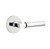 Emtek HEC-US26-PRIV Polished Chrome Hercules Privacy Lever with Your Choice of Rosette