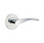Emtek TRT-US26-PRIV Polished Chrome Triton Privacy Lever with Your Choice of Rosette