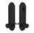 Emtek 5318US19 Flat Black Annapolis 2-Point Single Cylinder Key In Lockset