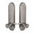 Emtek 5358US15A Pewter Annapolis Single Point Dummy Lockset