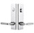 Emtek 5312US26 Polished Chrome Modern Rectangular 2-Point Single Cylinder Key In Lockset