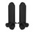 Emtek 5308US19 Satin Black Annapolis Single Point Key In Lockset