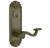 Emtek 6025FB Flat Black #16 Style 3-5/8" C-to-C Dummy, Pair Sideplate Lockset