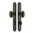 Emtek 6044FB Flat Black 1-1/2" x 11" Tuscany Bronze Style Dummy, Pair Sideplate Lockset