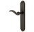 Emtek 6041MB Medium Bronze 2" x 10" Tuscany Bronze Style Non-Keyed Dummy, Single Sided Narrow Sideplate Lockset