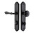 Emtek 6442FB Flat Black 2" x 10" Tuscany Bronze Style 3-3/8" C-to-C Passage/Single Keyed Sideplate Lockset