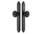 Emtek 7046US19 Flat Black 1-1/2" x 11" Concord Style Non-Keyed Dummy, Pair Narrow Sideplate Lockset