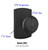 Emtek BU-FB-PHD Flat Black Butte (Pair) Half Dummy Knobs with Your Choice of Rosette