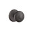 Emtek BU-FB-PHD Flat Black Butte (Pair) Half Dummy Knobs with Your Choice of Rosette