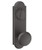 Emtek 7075MB Medium Bronze #5 Style 3-5/8" C-to-C Dummy, Pair Sideplate Lockset