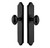 Emtek 7141US19 Flat Black 2" x 10" Concord Style Non-Keyed Passage Narrow Sideplate Lockset