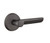 Emtek AR-FB-PASS Flat Black Aurora Passage Lever with Your Choice of Rosette