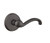 Emtek TT-FB-PASS Flat Black Teton Passage Lever with Your Choice of Rosette