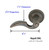 Emtek NA-MB-PASS Medium Bronze Napoli Passage Lever with Your Choice of Rosette