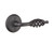 Emtek L-FBS-PRIV Flat Black Steel Lafayette Privacy Lever with Your Choice of Rosette