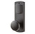 Emtek 7370MB Medium Bronze Missoula Style 3-5/8" C-to-C Passage/Single Keyed Sideplate Lockset