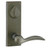 Emtek 7365MB Medium Bronze Rectangular Style 3-5/8" C-to-C Dummy, Pair Sideplate Lockset
