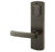 Emtek 7570MB Medium Bronze Missoula Style 5-1/2" C-to-C Passage/Single Keyed Sideplate Lockset