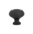 Emtek 76015FBS Flat Black Steel 1" Wrought Steel Brittany Knob