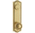 Emtek 7990US15 Satin Nickel Rope Style 5-1/2" C-to-C Passage/Single Keyed Sideplate Lockset