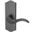 Emtek 8010US19 Flat Black Colonial Style Non-Keyed Passage Sideplate Lockset