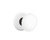 Emtek 8030-IW-US19 Flat Black Ice White Porcelain Passage Knob with Porcelain Rosette