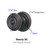 Emtek W-US19-PHD Flat Black Waverly (Pair) Half Dummy Knobs with Your Choice of Rosette