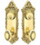 Emtek 8091US7 French Antique Victoria Style 3-5/8" C-to-C Passage/Double Keyed Sideplate Lockset