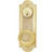 Emtek 8070US3 Lifetime Brass Belmont Style 3-5/8" C-to-C Passage/Single Keyed Sideplate Lockset