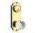 Emtek 8066US3 Lifetime Brass Delaware Style 3-5/8" C-to-C Passage/Single Keyed Sideplate Lockset